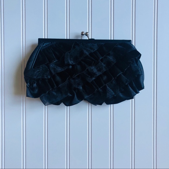 WHITE HOUSE BLACK MARKET Ruffle Evening Clutch - Picture 4 of 10